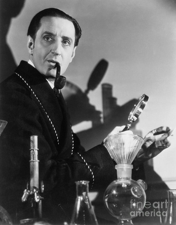 Basil Rathbone As Sherlock Holmes 2 by Bettmann