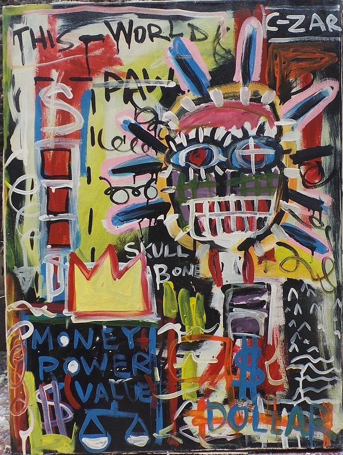 Graffity Digital Art - Basquiat Art Painting #2 by Street Art