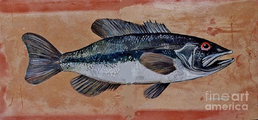 Bass #2 Painting by Andrew Drozdowicz