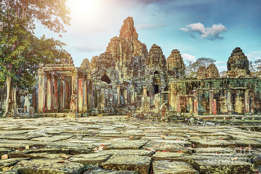 Bayon Temple Angkor Wat Unesco World Heritage Site Photograph