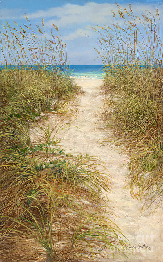 Beach Painting - Beach access #1 by Laurie Snow Hein