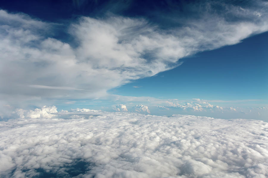Beautiful Sky High View From Airplane Clouds #2 Photograph by Alex Grichenko