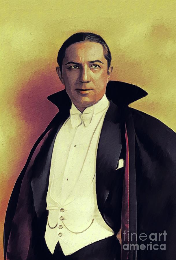 Vintage Painting - Bela Lugosi, Vintage Actor #2 by Esoterica Art Agency