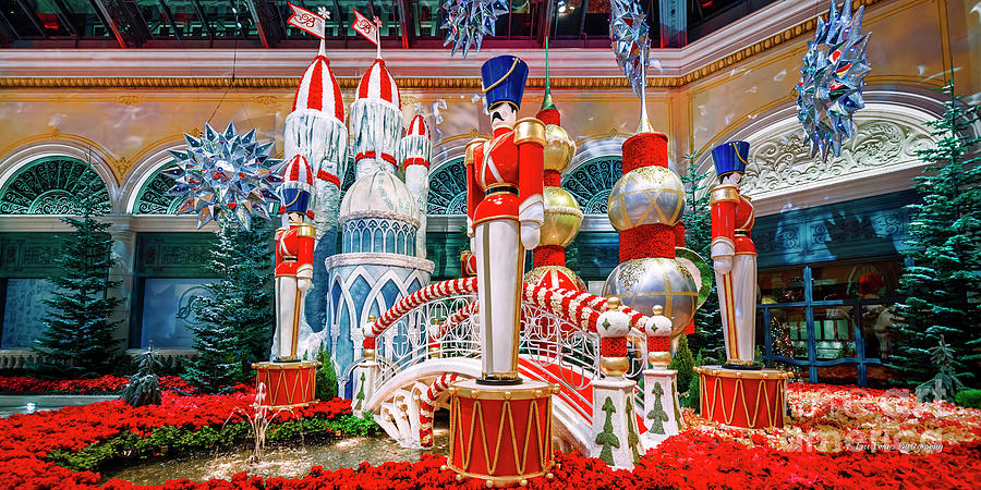 Bellagio Conservatory Ice Castle and Toy Soldiers 2018 #3 Photograph by Aloha Art