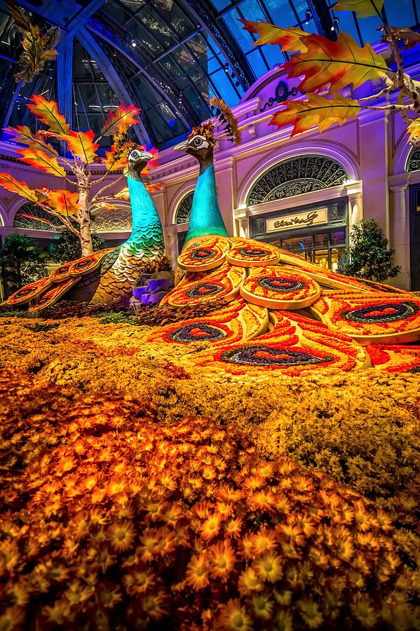 Bellagio Hotel Casino Las Vegas Indoor Decorations Autumn Season Art Print  by Alex Grichenko - Pixels