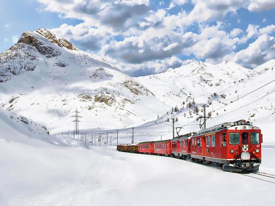 Bernina Winter Express by Anthony Dezenzio Bernina Winter Express by Anthony Dezenzio