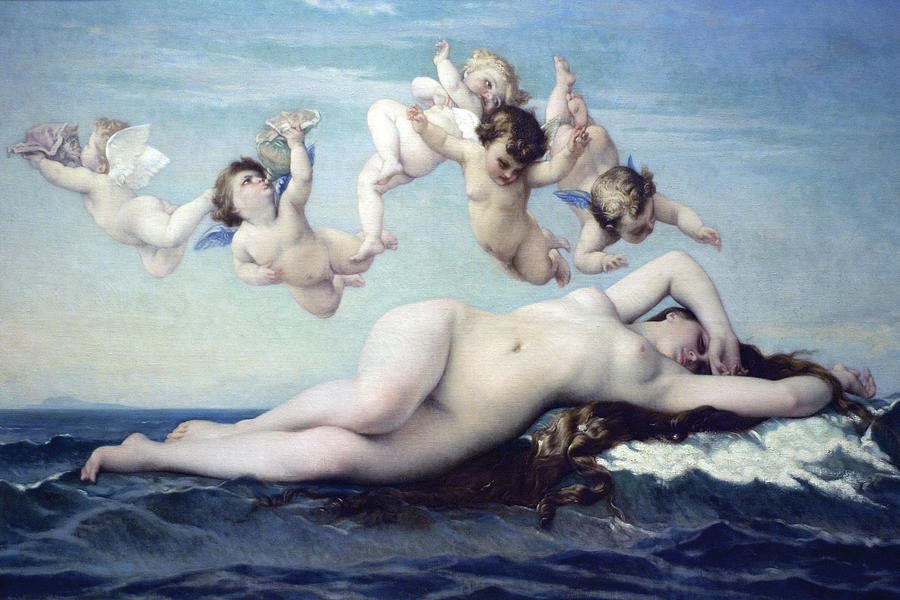 Nude Painting - Birth of Venus #2 by Alexandre Cabanel
