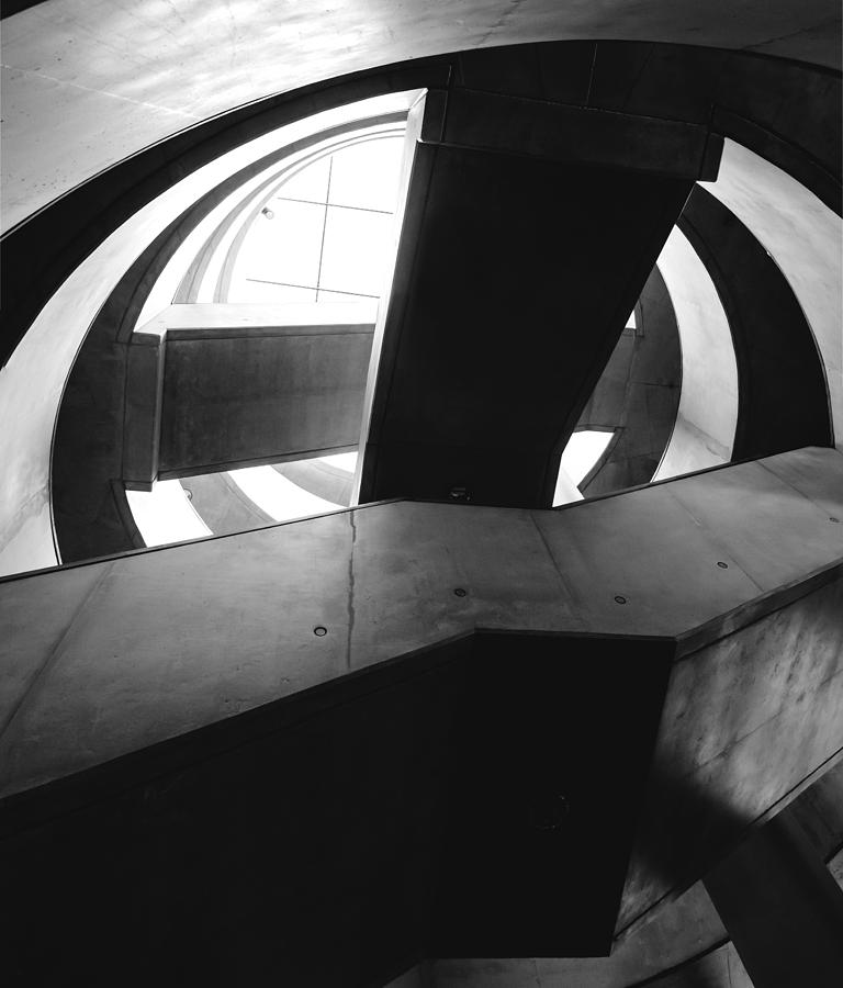 Black and white architectural abstract shapes Photograph by Jan Machata ...