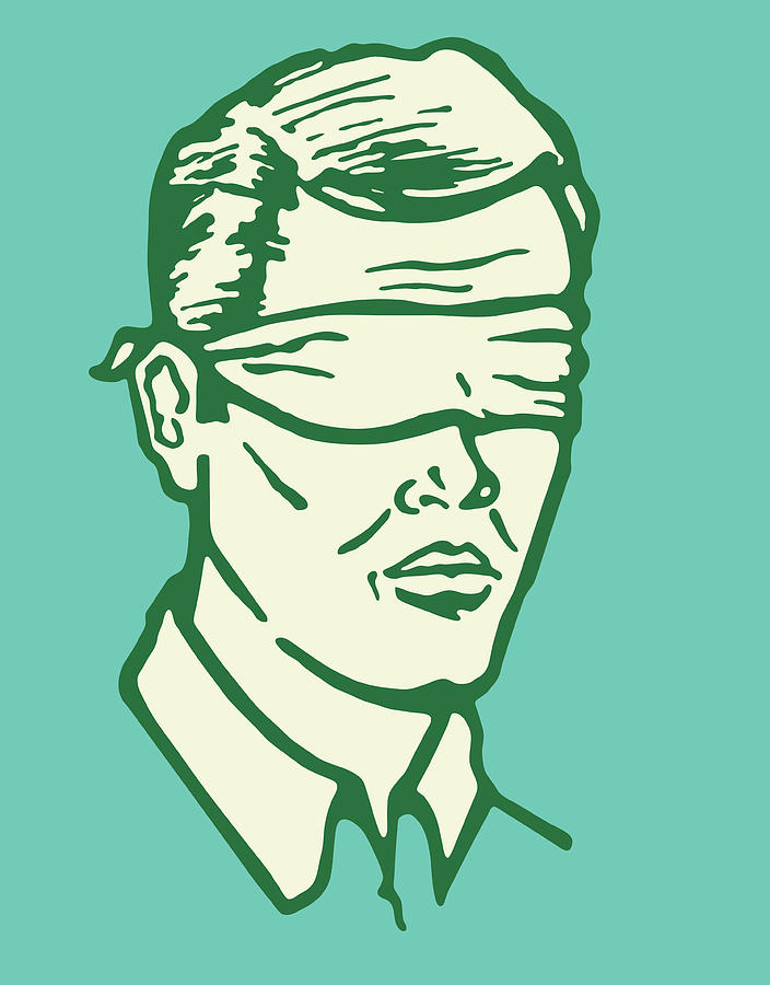 Blindfolded Man #10 Drawing by CSA Images - Pixels