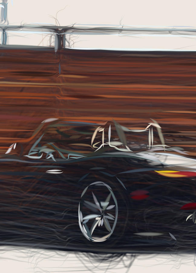 Bmw Z8 Drawing #2 Digital Art by CarsToon Concept