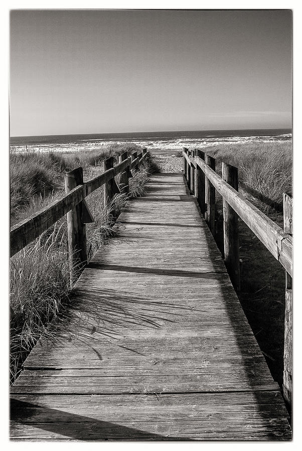 Boardwalk to the Pacific Ocean Photograph by Donald Pash