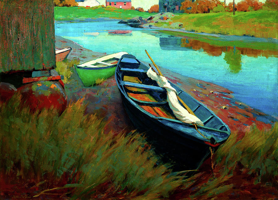 Boats At Rest #2 Painting by Mountain Dreams