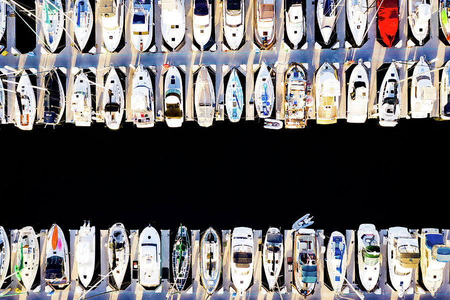 Boats in Redondo Beach Harbor #2 Photograph by Steve Bunch