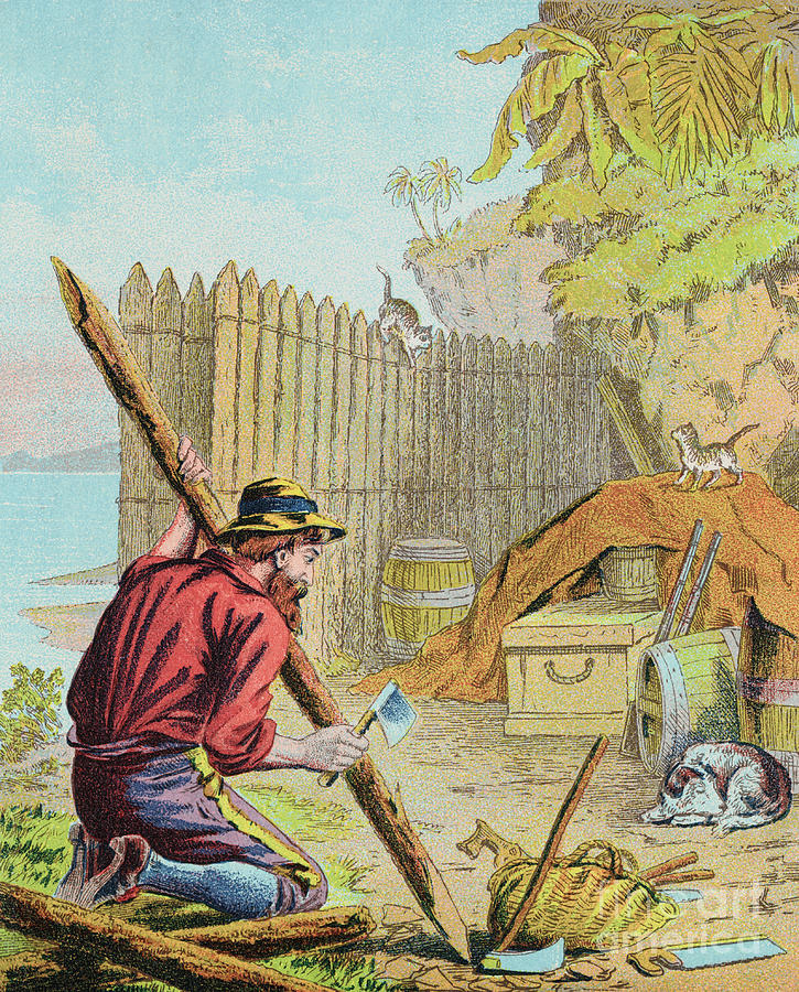 Book Illustration Of Robinson Crusoe Photograph by Bettmann