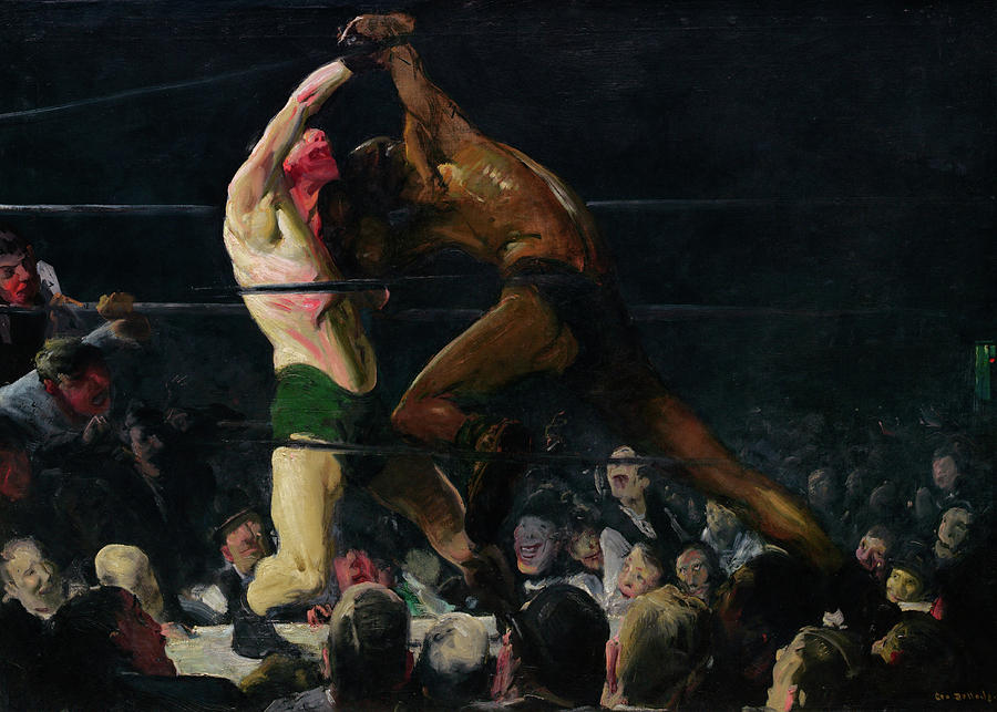 George Wesley Bellows Painting - Both Members of This Club #2 by George Bellows