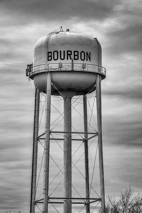 Bourbon - Black And White Photograph