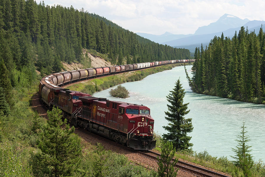Bow River Valley, Canadian Pacific Photograph by John Elk Iii