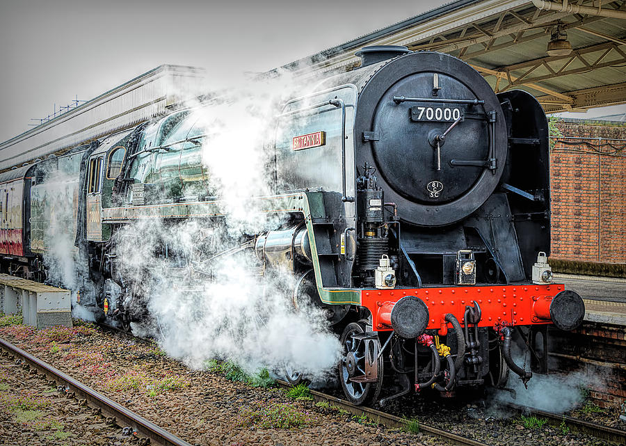 BR Class 7 Britannia Locomotive Digital Art by Rick Deacon