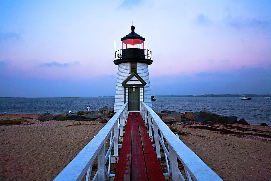 Brant Point Lighthouse, Nantucket, Ma #2 Digital Art by Claudia Uripos