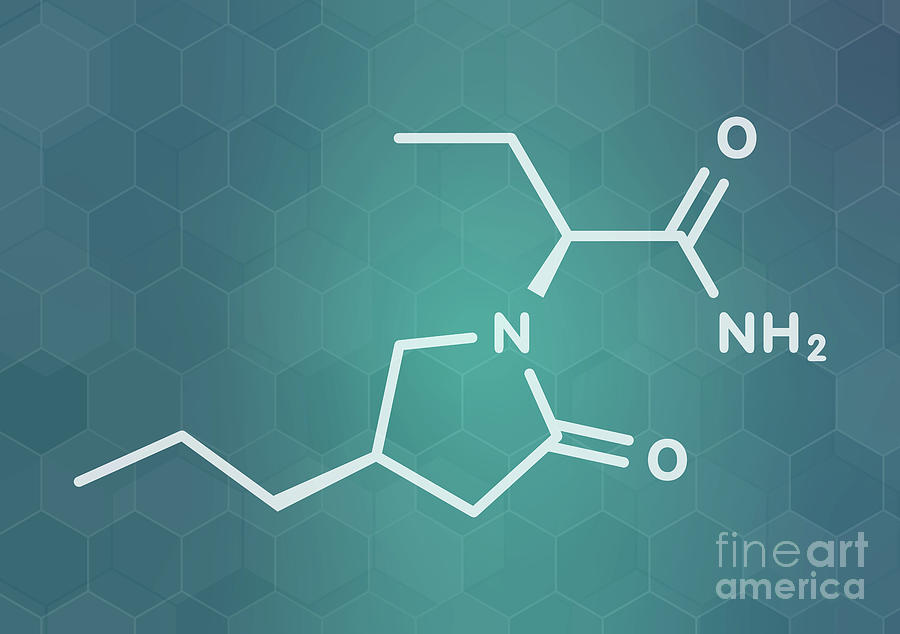 Brivaracetam Anticonvulsant Drug Molecule #2 Photograph by Molekuul/science Photo Library