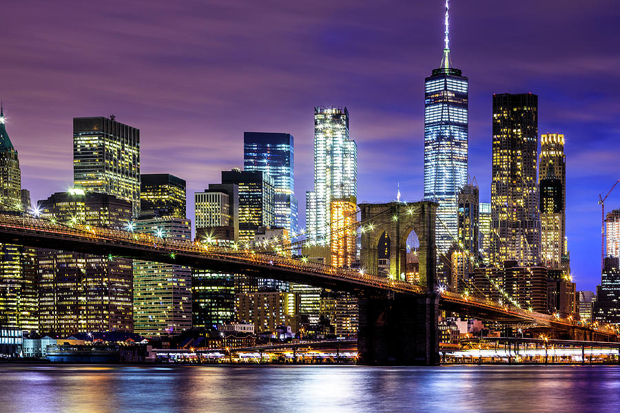 Brooklyn Bridge & Nyc Skyline #2 by Antonino Bartuccio