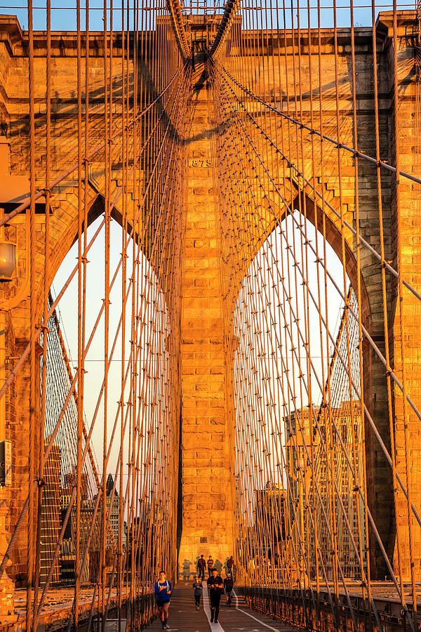 Brooklyn Bridge Cables #2 Digital Art by Antonino Bartuccio