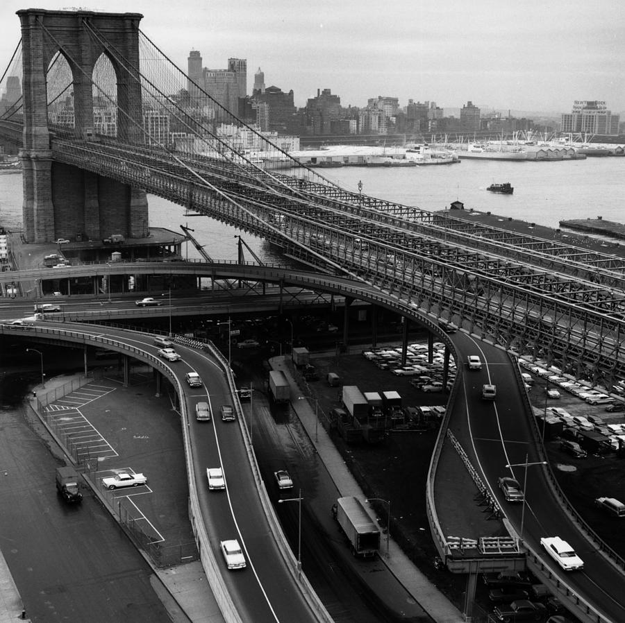 Brooklyn Bridge #2 Photograph by Three Lions