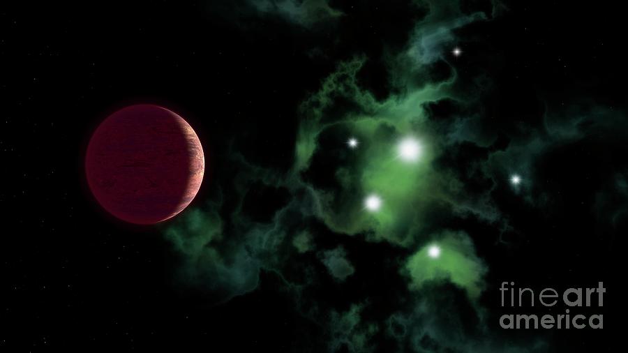 Brown Dwarf And Nebula #2 Photograph by Walter Myers/science Photo Library