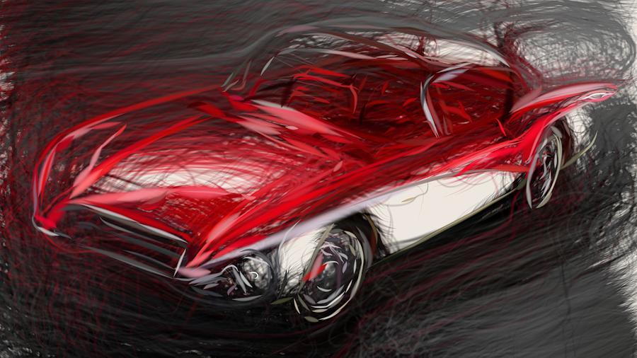 Buick Centurion Draw #2 Digital Art by CarsToon Concept