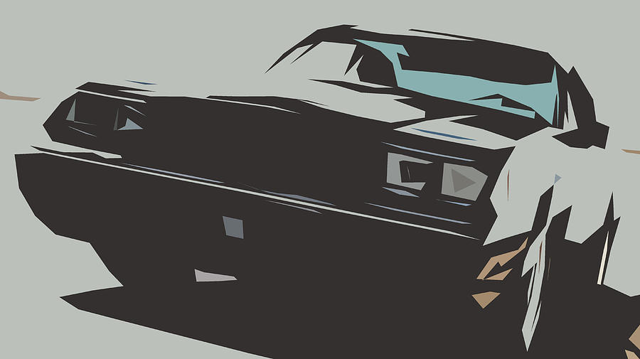 Buick GNX Abstract Design #2 Digital Art by CarsToon Concept