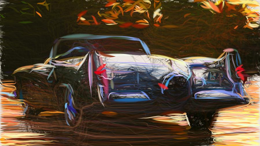 Buick LeSabre Draw #2 Digital Art by CarsToon Concept