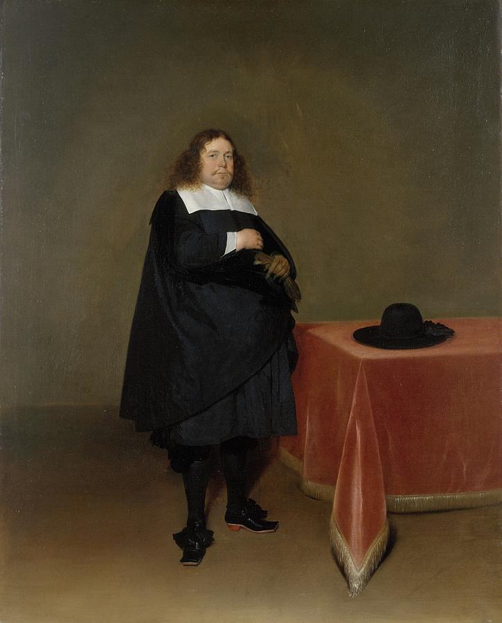 Portrait Painting - Burgomaster Jan Van Duren by Gerard Ter Borch