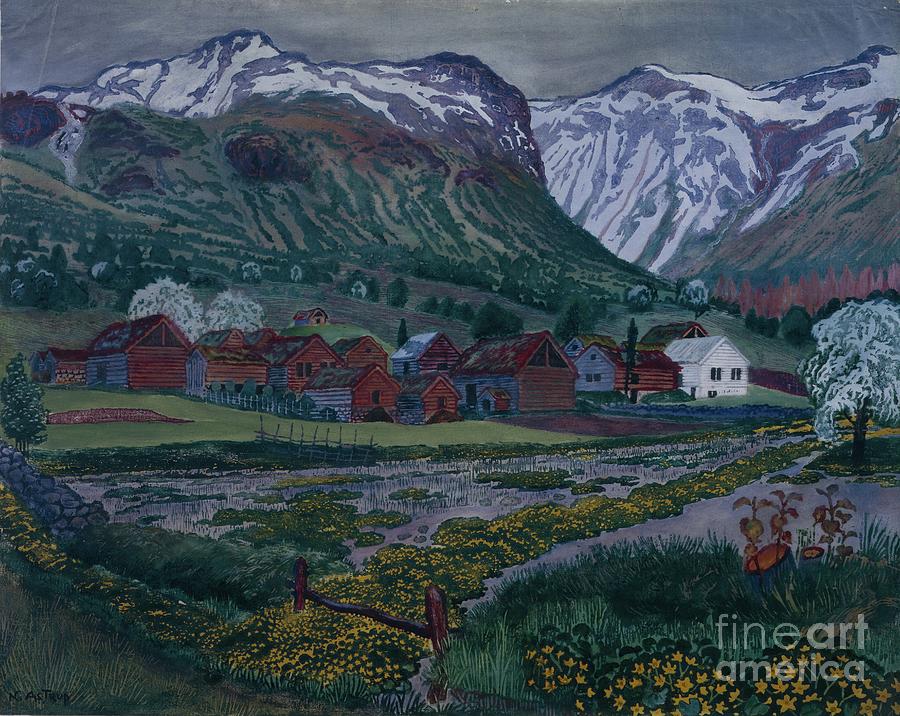 Buttercup Night Painting by Nikolai Astrup - Fine Art America