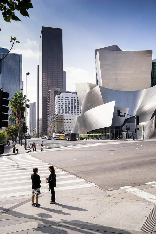 California, Los Angeles, Downtown, Walt Disney Concert Hall, Architect Frank Gehry #2 Digital Art by Giovanni Simeone