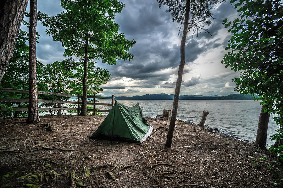 Camping In Mountains Near A Lake #2 Photograph by Alex Grichenko