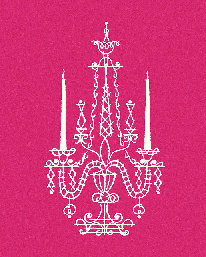 Vintage Drawing - Candelabra #2 by CSA Images