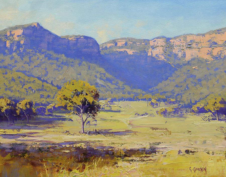 Nature Painting - Capertee Valley Australia #2 by Graham Gercken