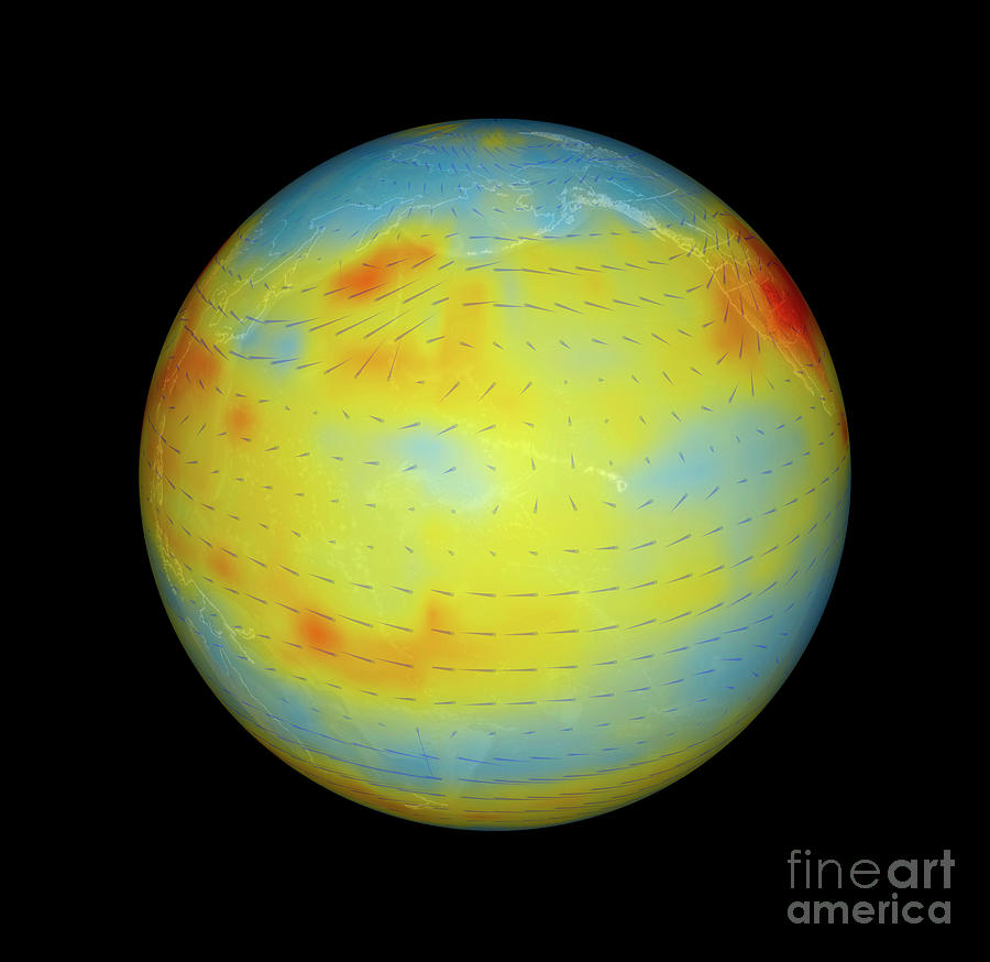 Carbon Dioxide Levels #2 Photograph by Nasa/goddard Svs/jpl/science Photo Library
