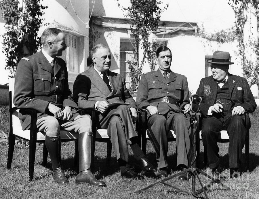 Casablanca Conference #2 Photograph by Granger