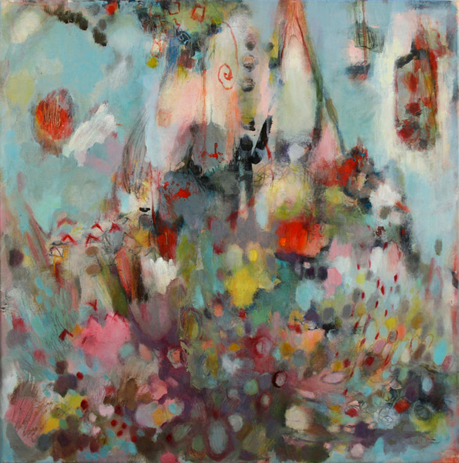 Castle in the Sky #2 Painting by Janet Zoya