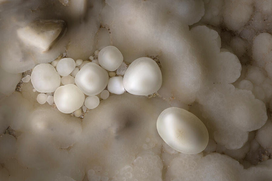 Cave Pearls, Formed As Dripping Water Rich In Calcium Salts #2 ...