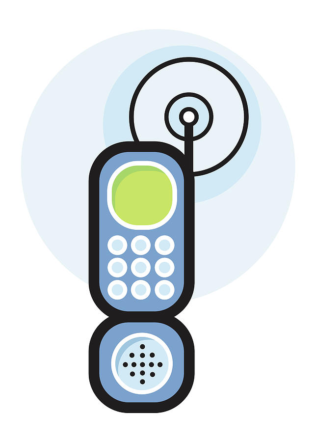 Device Drawing - Cell Phone #2 by CSA Images