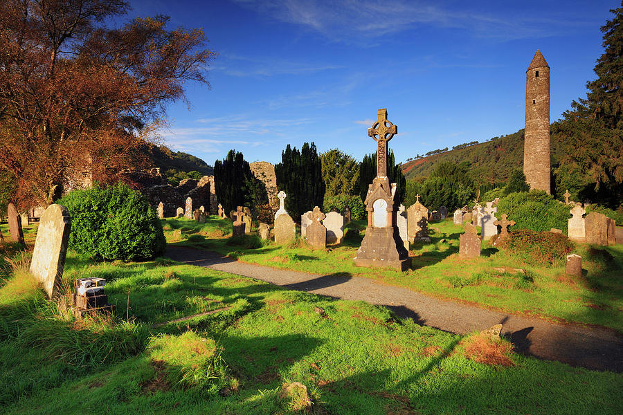 Cemetery, Glendalough, Ireland Digital Art by Riccardo Spila - Fine Art ...