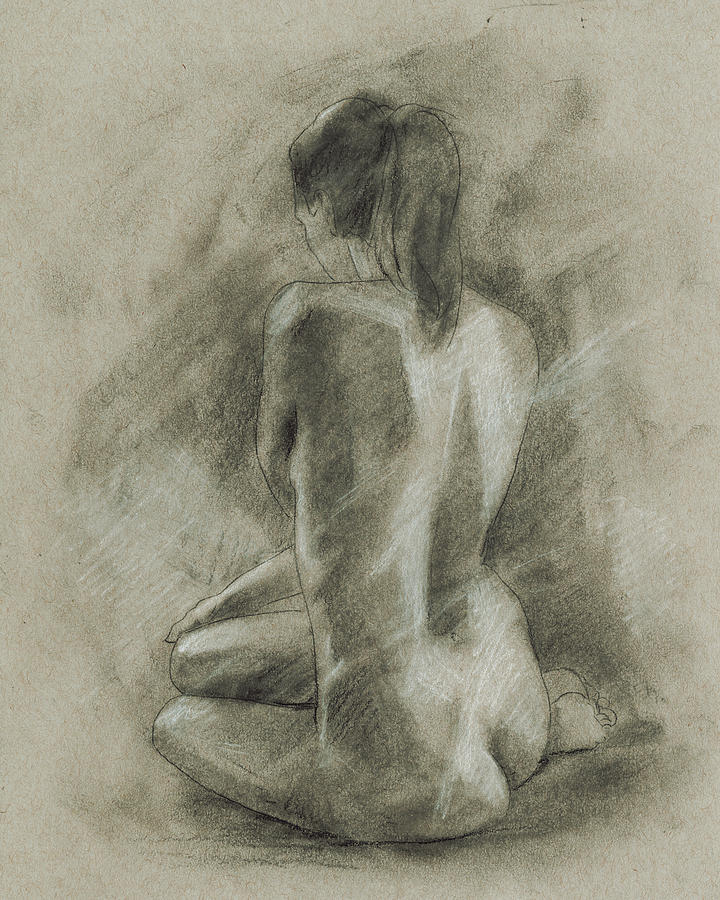 Nude Painting - Charcoal Figure Study II #2 by Ethan Harper