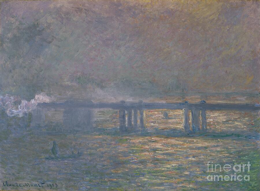 Claude Monet Painting - Charing Cross Bridge by Claude Monet