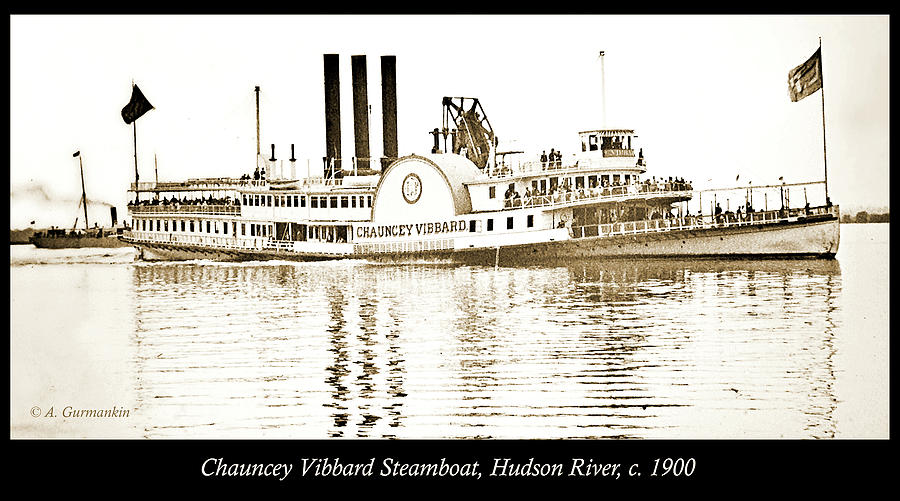 Chauncey Vibbard Steam Boat, c.1900, Vintage Photograph #2 Photograph by A Macarthur Gurmankin