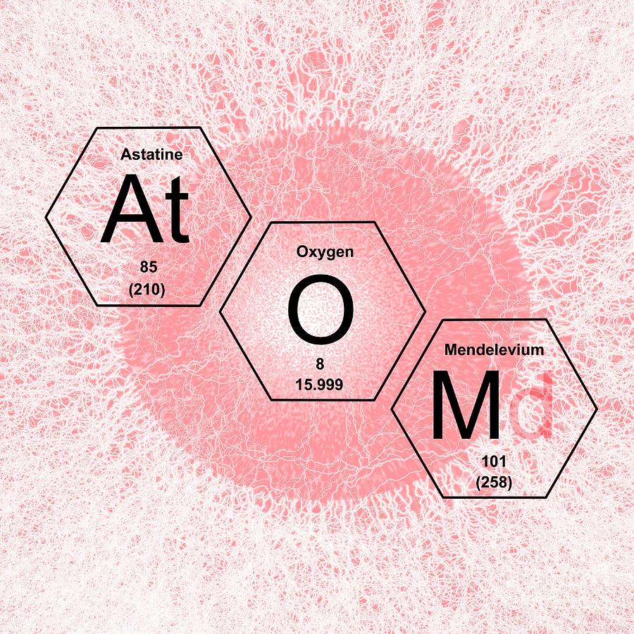 Chemical Elements Atom #2 Photograph by Mehau Kulyk/science Photo Library