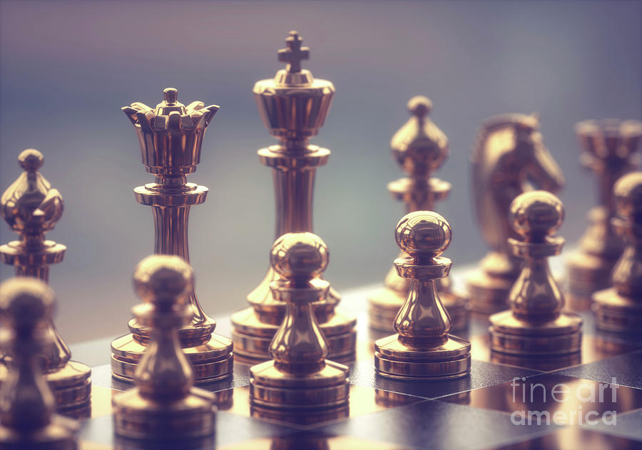 King chess piece, illustration - Stock Image - F011/3116 - Science Photo  Library