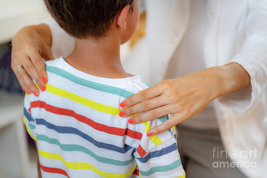 Child Undergoing A Physical Examination #2 Photograph by Microgen Images/science Photo Library