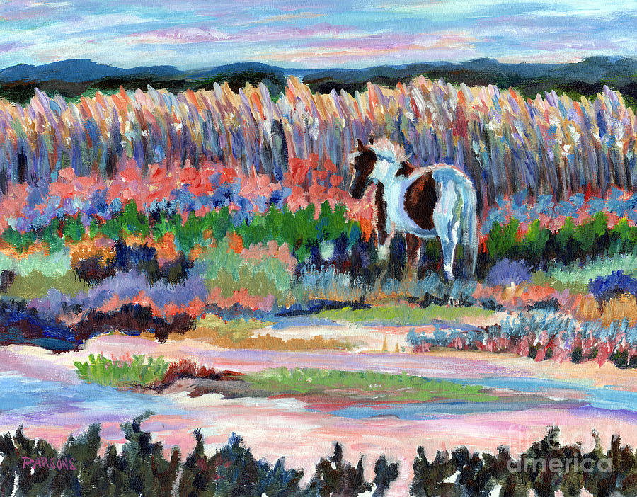 Chincoteague Pony Painting - Chincoteague Pony by Pamela Parsons